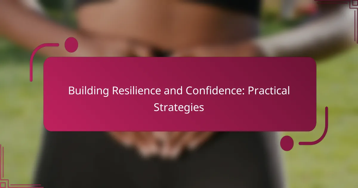 Building Resilience and Confidence: Practical Strategies