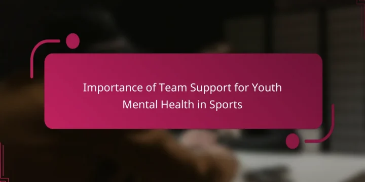 Importance of Team Support for Youth Mental Health in Sports