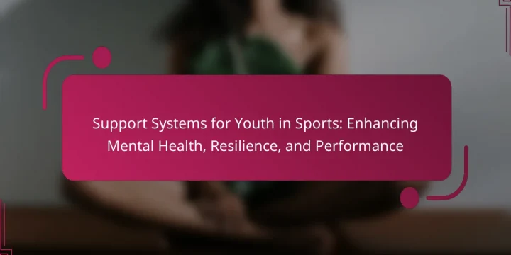Support Systems for Youth in Sports: Enhancing Mental Health, Resilience, and Performance