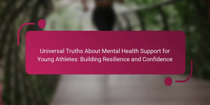Universal Truths About Mental Health Support for Young Athletes: Building Resilience and Confidence